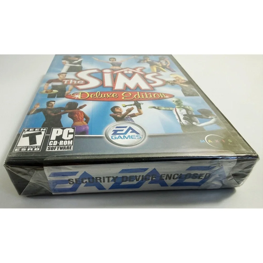 EA Games The‎ Sims Deluxe Edition PC CD-ROM New Blue Life Simulation Game